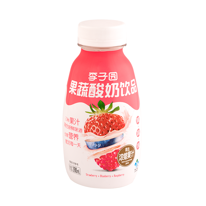 果蔬酸奶饮品，单瓶净含量280ml