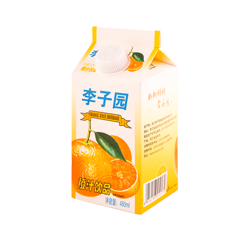 橙汁饮品，单盒净含量480ml