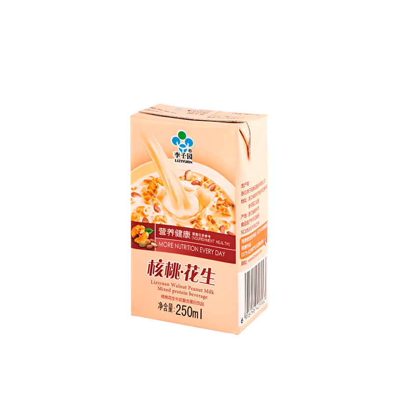 核桃花生牛奶复合蛋白饮品，单瓶净含量250ml